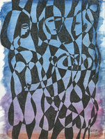 Light and Shade - Black on Blue Threesome. Click image for details. 