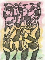 Light and Shade - Pink Yellow Three. Click image for details. 
