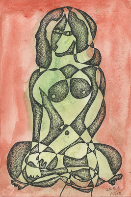 Light and Shade - Crossed Legs. Click image for lager view.