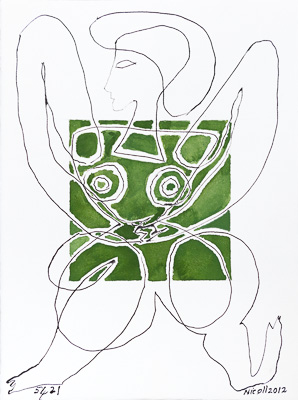 Figure sitting. Click image for lager view.
