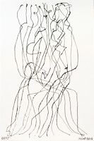Suggestions in ink - Seated Figures. Click image for details. 
