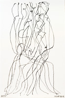 Suggestions in ink - Seated Figures. Click image for details. 