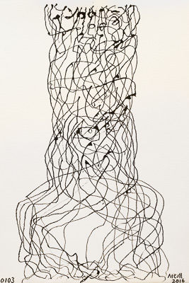 Suggestions in ink - Huddle. Click image for lager view.